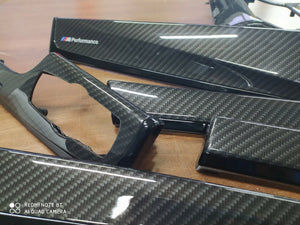 BMW 5 Series F10 F11 M performance Interior Trim 9PCS KIT CARBON FIBER RHD
