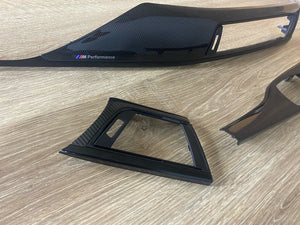 BMW M3 M4 Series F80 F82 M performance Interior Trim CARBON FIBER RHD 3 PCS