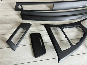 BMW E90 E91 M performance Interior Trim SET MATTE CARBON FIBER LHD NON IDRIVE