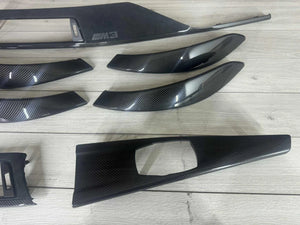 BMW F80 M3 Interior trim parts SET Alcantara + Carbon Fiber LHD
